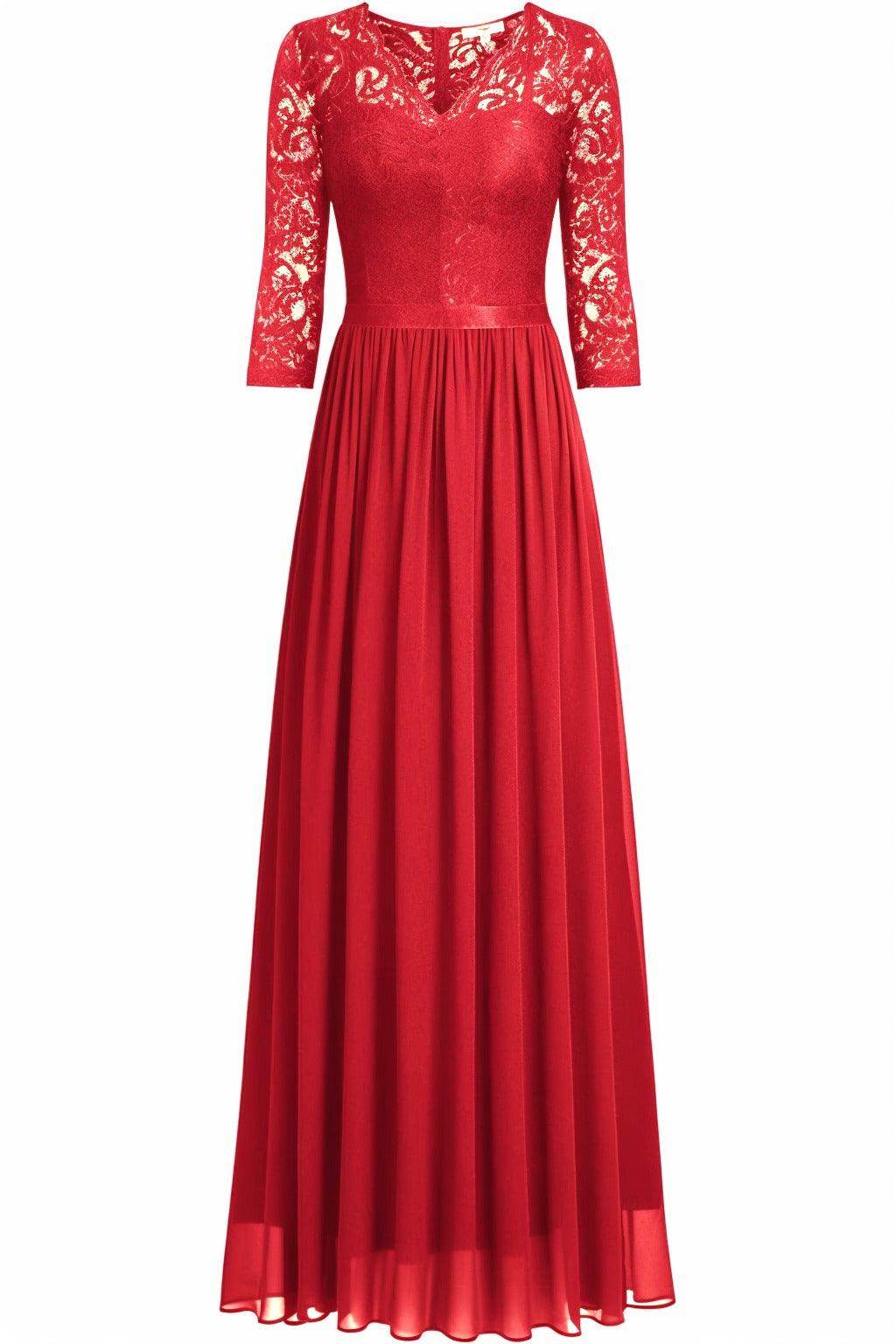 A-Line Floor Length Chiffon Prom Dress CS0421 - COCOMELODY